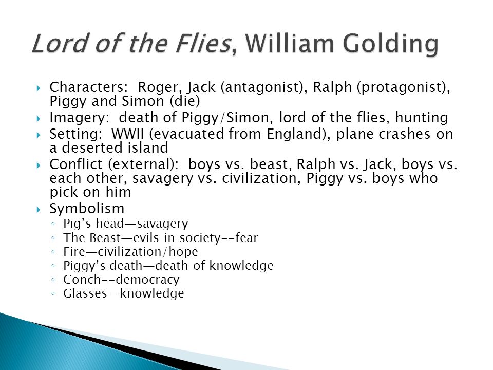 Critical lens essay for lord of the flies